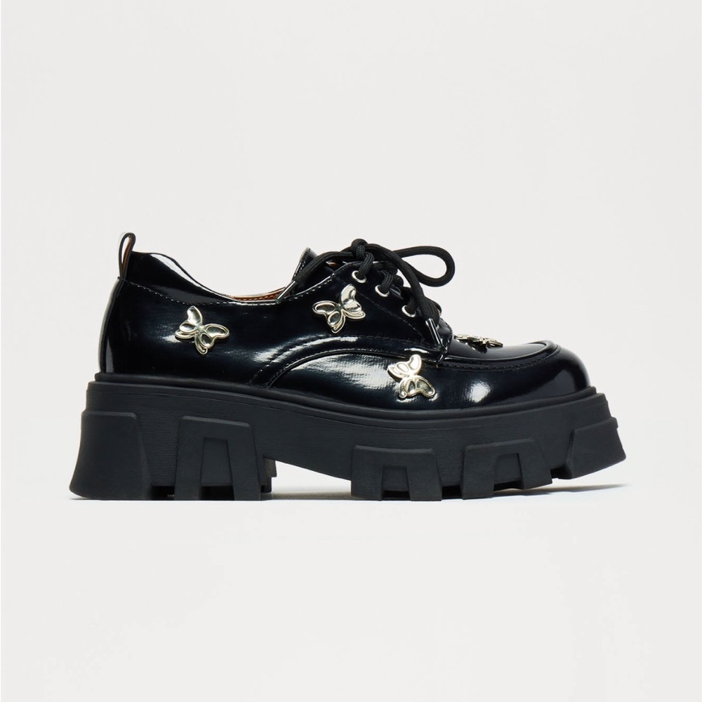 Fashion Nova Marley Butterfly Platform Loaafers